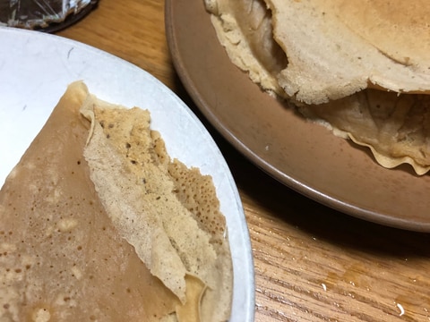 HMでもっちりふわふわ★コーヒー味クレープ